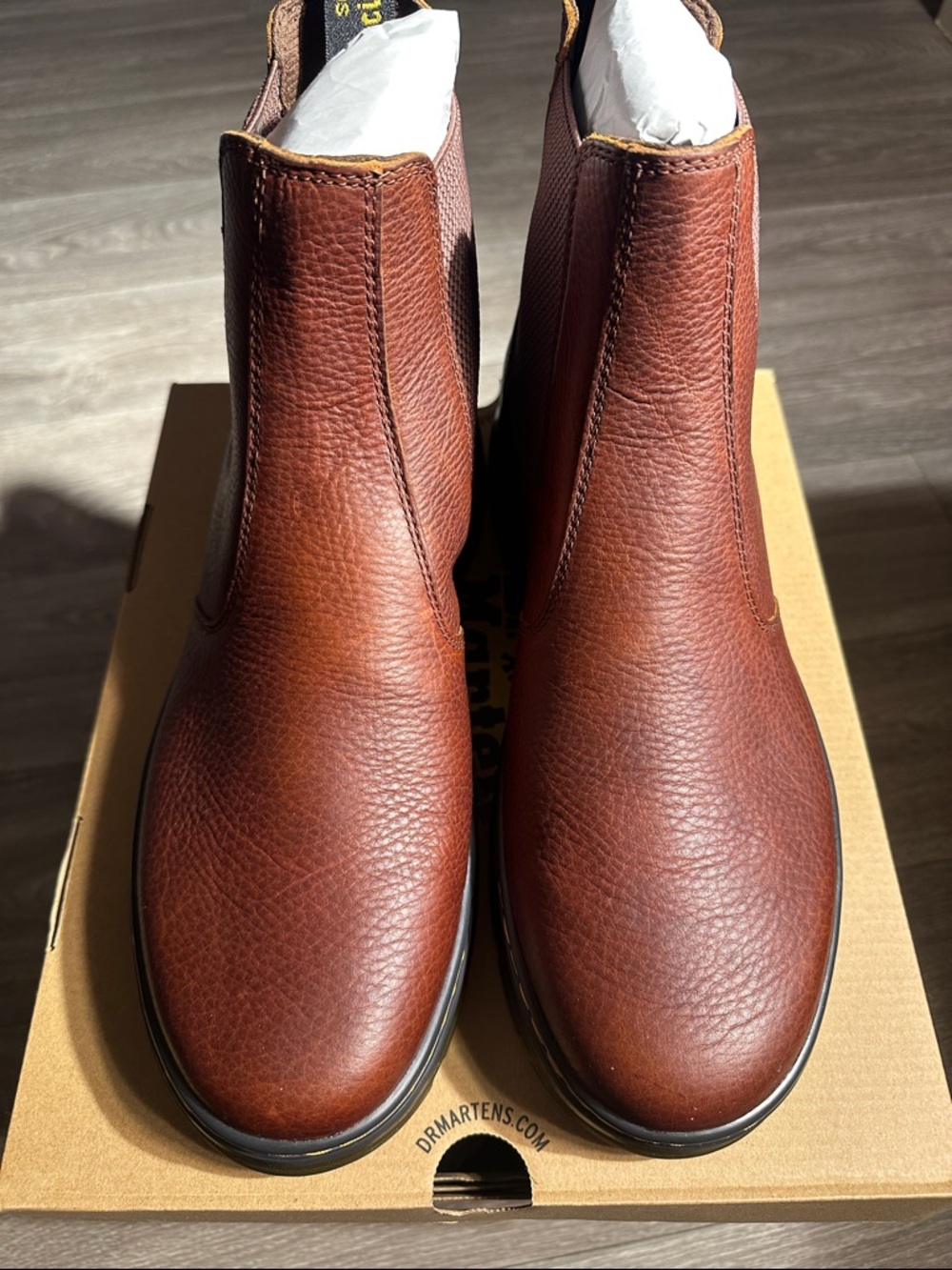 Dr. Martens Men's Embury Brown Leather Ambassador Chukka Boots